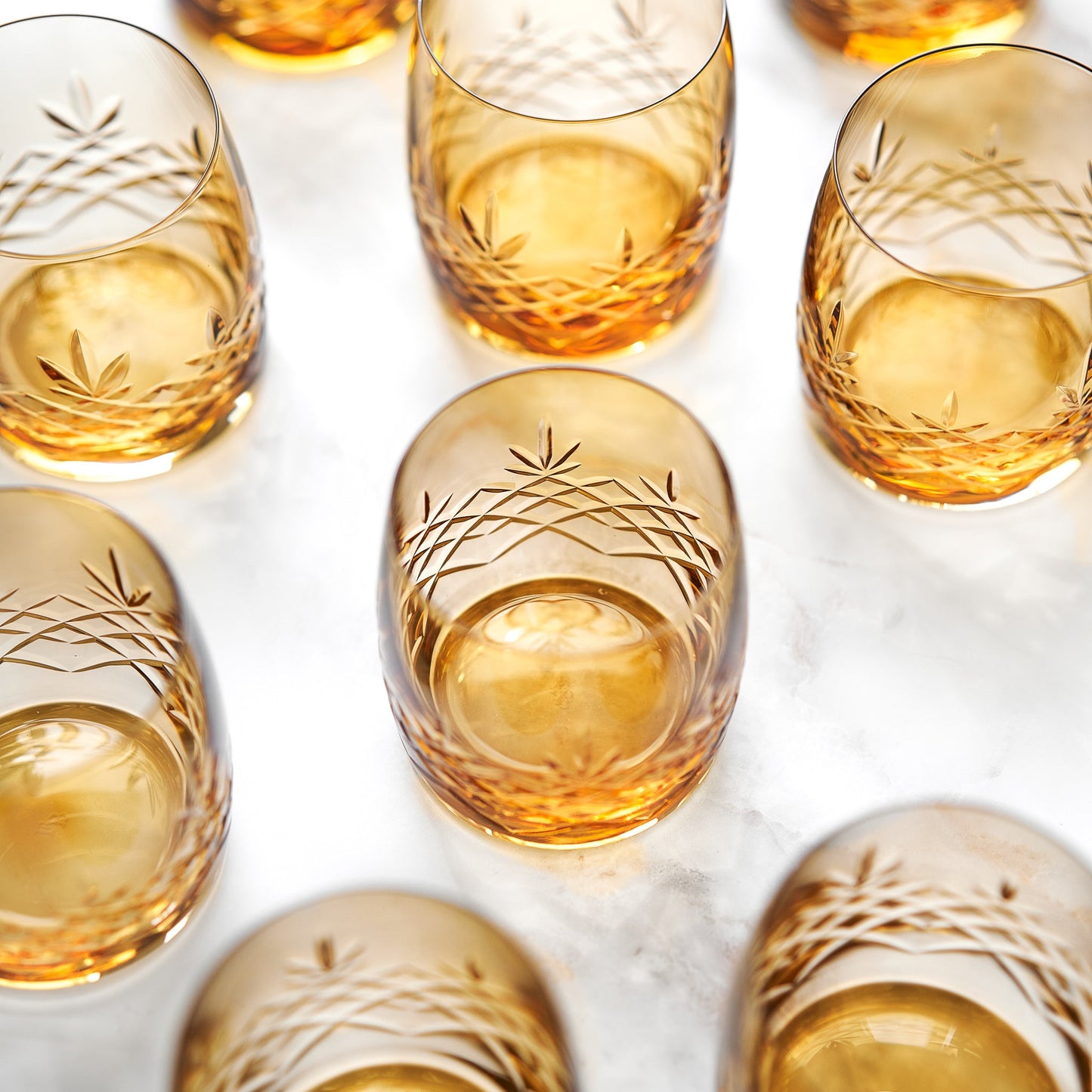 Crispy Aqua Citrine // Amber - 2 stk.