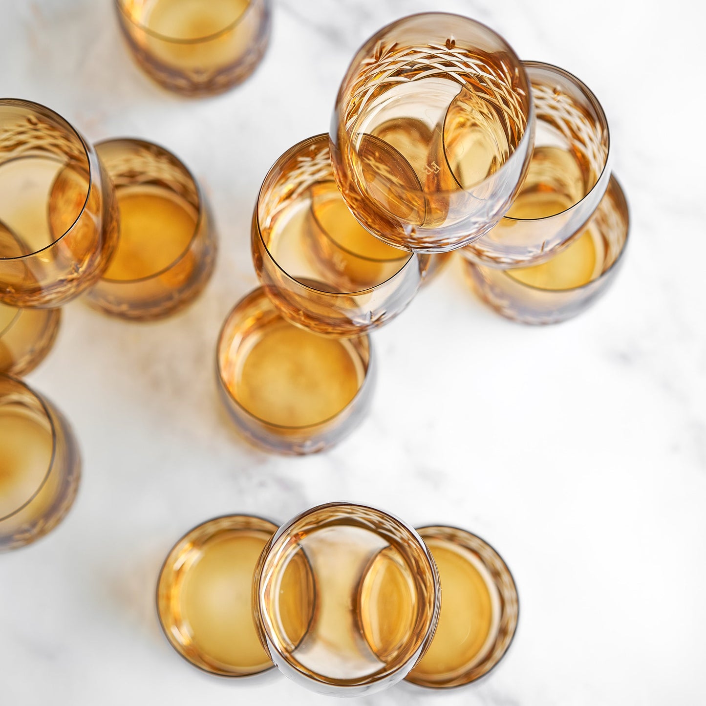 Crispy Aqua Citrine // Amber - 2 stk.