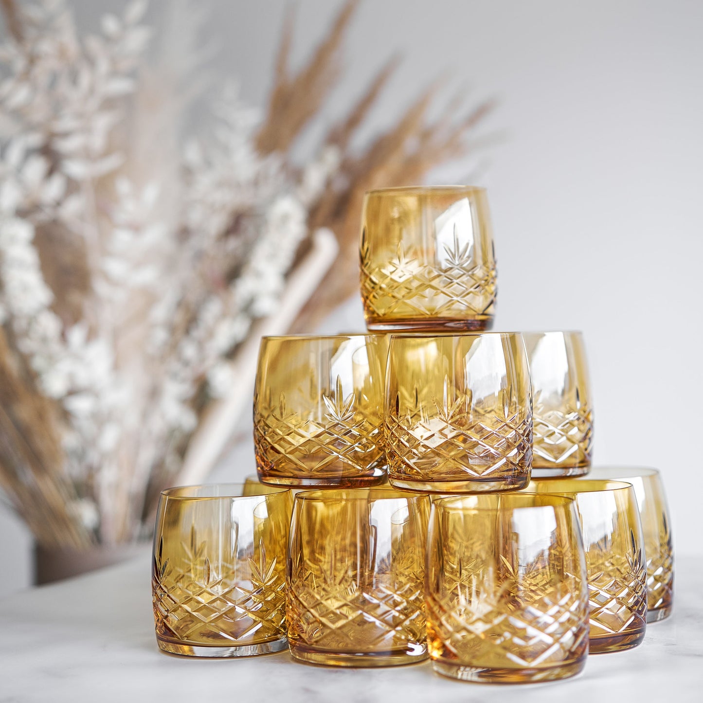 Crispy Aqua Citrine // Amber - 2 stk.